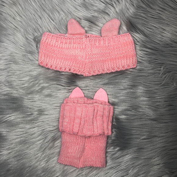 Kids Knit Headband & BootCuffs - Kitty - Picture 2 of 2